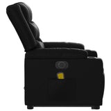 Electric Stand up Massage Recliner Chair Black Faux Leather - Extra Image