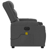 Electric Massage Recliner Chair Dark Grey Fabric - Extra Image