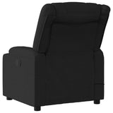 Electric Massage Recliner Chair Black Fabric - Top-Down View