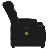 Electric Massage Recliner Chair Black Fabric - Extra Image