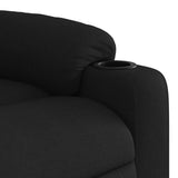 Electric Massage Recliner Chair Black Fabric - Extra Image