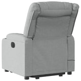 Stand up Massage Recliner Chair Light Grey Fabric - Top-Down View