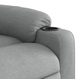 Stand up Massage Recliner Chair Light Grey Fabric - Extra Image