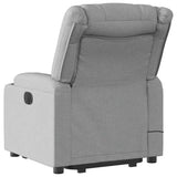 Electric Stand up Massage Recliner Chair Light Grey Fabric - 45-Degree Angle