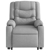 Electric Stand up Massage Recliner Chair Light Grey Fabric - Extra Image