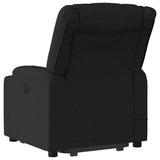 Electric Stand up Massage Recliner Chair Black Fabric - 45-Degree Angle