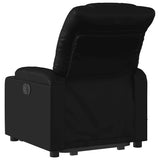 Stand up Massage Recliner Chair Black Faux Leather - Rear View