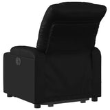 Electric Stand up Massage Recliner Chair Black Faux Leather - 45-Degree Angle