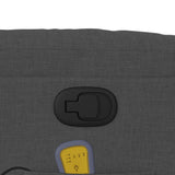 Massage Recliner Chair Dark Grey Fabric - Extra Image