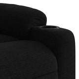Massage Recliner Chair Black Fabric - Extra Image