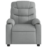 Electric Massage Recliner Chair Light Grey Fabric - Extra Image