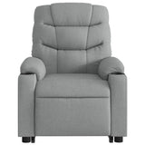 Stand up Massage Recliner Chair Light Grey Fabric - Extra Image