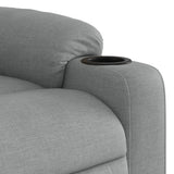 Stand up Massage Recliner Chair Light Grey Fabric - Extra Image