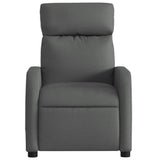 Massage Recliner Chair Dark Grey Fabric