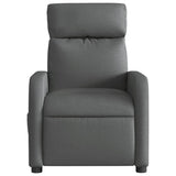 Electric Massage Recliner Chair Dark Grey Fabric