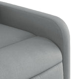 Stand up Massage Recliner Chair Light Grey Fabric
