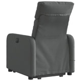 Electric Stand up Massage Recliner Chair Dark Grey Fabric - 45-Degree Angle