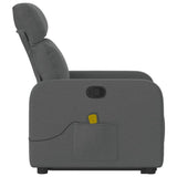 Electric Stand up Massage Recliner Chair Dark Grey Fabric - Extra Image