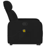 Electric Stand up Massage Recliner Chair Black Fabric - Extra Image