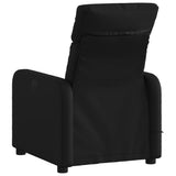 Massage Recliner Chair Black Faux Leather - Top-Down View