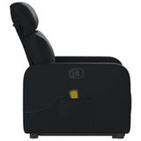 Stand up Massage Recliner Chair Black Faux Leather - Extra Image