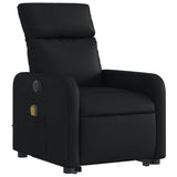 Electric Stand up Massage Recliner Chair Black Faux Leather - Top-Down View