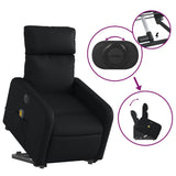 Electric Stand up Massage Recliner Chair Black Faux Leather - Extra Image