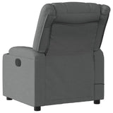 Massage Recliner Chair Dark Grey Fabric - Top-Down View