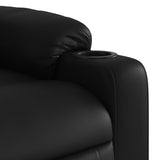 Massage Recliner Chair Black Faux Leather - Extra Image