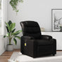 Massage Recliner Chair Black Faux Leather