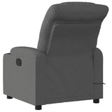 Massage Recliner Chair Dark Grey Fabric - Top-Down View
