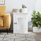 Dog Crate Furniture White 45x62x59 cm Engineered Wood - Side View