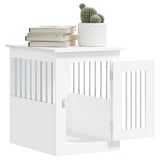 Dog Crate Furniture White 45x62x59 cm Engineered Wood - 45-Degree Angle