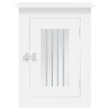 Dog Crate Furniture White 45x62x59 cm Engineered Wood - Close-Up Angle