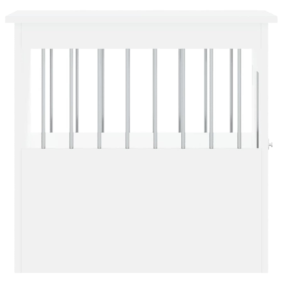 Dog Crate Furniture White 45x62x59 cm Engineered Wood