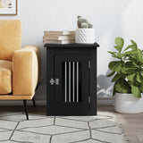 Dog Crate Furniture Black 45x62x59 cm Engineered Wood - Side View