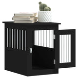 Dog Crate Furniture Black 45x62x59 cm Engineered Wood - 45-Degree Angle