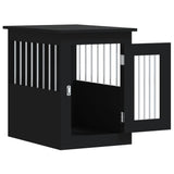 Dog Crate Furniture Black 45x62x59 cm Engineered Wood - Rear View