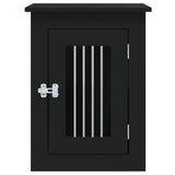 Dog Crate Furniture Black 45x62x59 cm Engineered Wood - Close-Up Angle