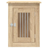 Dog Crate Furniture Sonoma Oak 45x62x59 cm Engineered Wood - Close-Up Angle