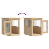 Dog Crate Furniture Sonoma Oak 45x62x59 cm Engineered Wood