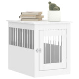 Dog Crate Furniture White 55x75x65 cm Engineered Wood - Top-Down View
