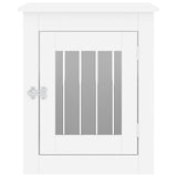 Dog Crate Furniture White 55x75x65 cm Engineered Wood - Close-Up Angle
