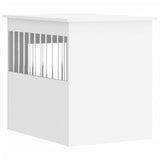 Dog Crate Furniture White 55x75x65 cm Engineered Wood - Extra Image