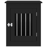 Dog Crate Furniture Black 55x75x65 cm Engineered Wood
