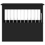 Dog Crate Furniture Black 55x75x65 cm Engineered Wood