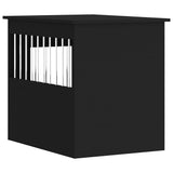 Dog Crate Furniture Black 55x75x65 cm Engineered Wood - Extra Image