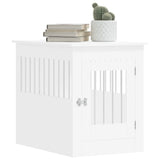 Dog Crate Furniture White 55x80x68 cm Engineered Wood - Top-Down View