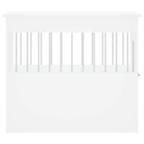 Dog Crate Furniture White 55x80x68 cm Engineered Wood - Low Angle