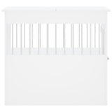 Dog Crate Furniture White 64.5x80x71 cm Engineered Wood